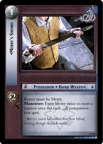 FOIL 7R242 - Merry's Sword - Click Image to Close