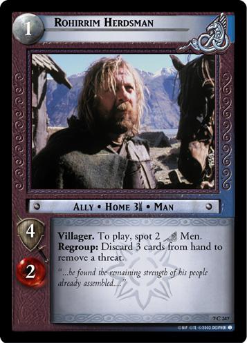 FOIL 7C247 - Rohirrim Herdsman - Click Image to Close