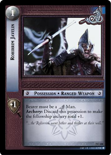 FOIL 7C248 - Rohirrim Javelin - Click Image to Close