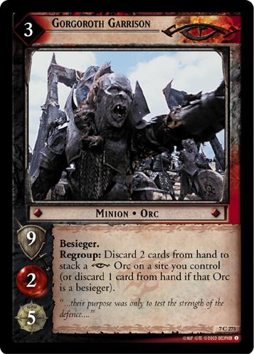 FOIL 7C273 - Gorgoroth Garrison - Click Image to Close