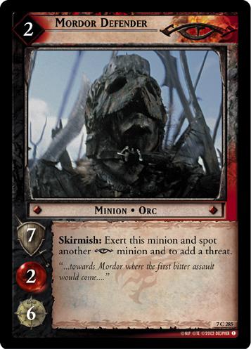 FOIL 7C285 - Mordor Defender - Click Image to Close