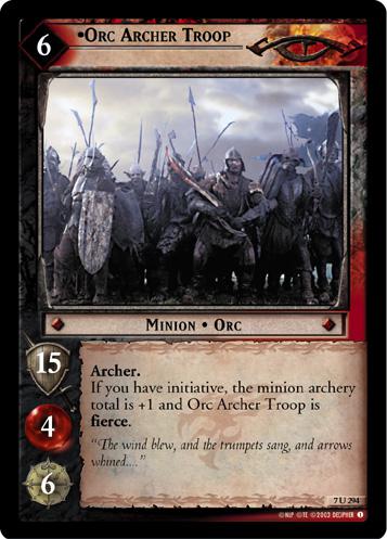 FOIL 7U294 - Orc Archer Troop - Click Image to Close