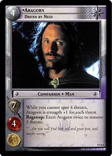 [Poor Condition] 7P364 - Aragorn, Driven by Need - Click Image to Close