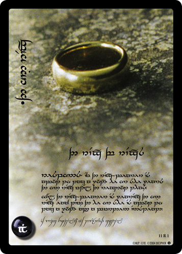 11R1T - The One Ring, The Ring of Rings (Tengwar) - Click Image to Close