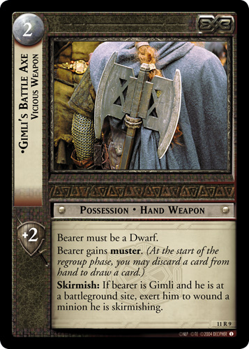 11R9 - Gimli's Battle Axe, Vicious Weapon - Click Image to Close