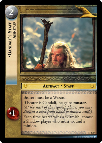 [Poor Condition] 11R34 - Gandalf's Staff, Ash-Staff - Click Image to Close