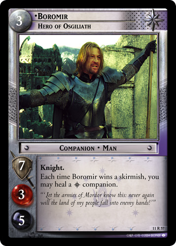 [Poor Condition] 11R57 - Boromir, Hero of Osgiliath - Click Image to Close