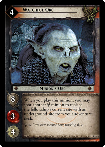 [Poor Condition] 11R143 - Watchful Orc - Click Image to Close