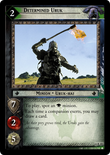 [Poor Condition] 11R181 - Determined Uruk - Click Image to Close