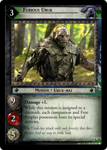 [Poor Condition] 11R186 - Furious Uruk - Click Image to Close