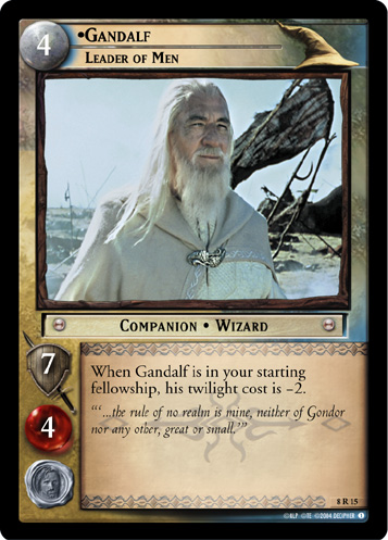 [Poor Condition] 8R15 - Gandalf, Leader of Men - Click Image to Close