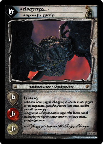 8R25T - Shelob, Eater of Light (Tengwar) - Click Image to Close