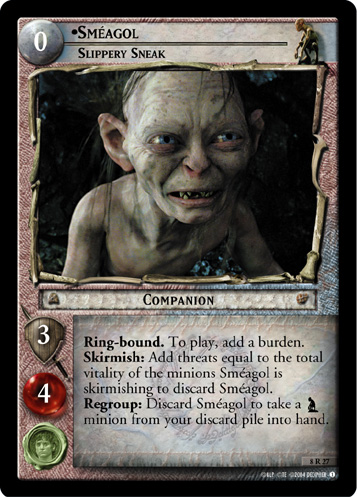 FOIL 8R27 - Smeagol, Slippery Sneak - Click Image to Close