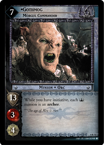 [Poor Condition] 8R72 - Gothmog, Morgul Commander - Click Image to Close