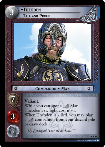 FOIL 8R92 - Theoden, Tall and Proud - Click Image to Close