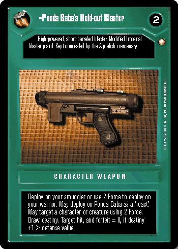 Ponda Baba's Hold-out Blaster - Click Image to Close