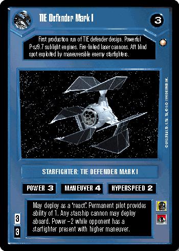 TIE Defender Mark I - Click Image to Close