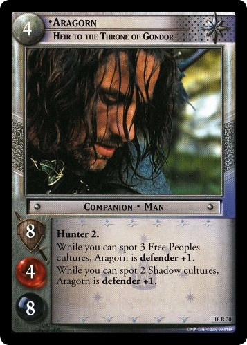 18R38 - Aragorn, Heir to the Throne of Gondor - Click Image to Close