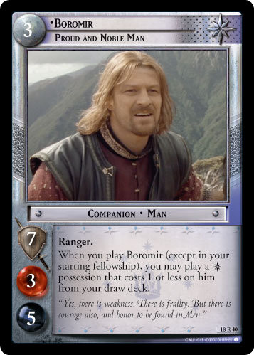 18R40 - Boromir, Proud and Noble Man - Click Image to Close