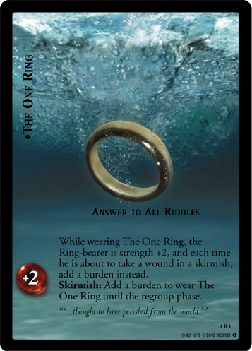 [Poor Condition] 4R1 - The One Ring, Answer To All Riddles - Click Image to Close