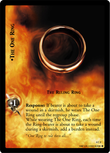 FOIL 4C2 - The One Ring, The Ruling Ring - Click Image to Close