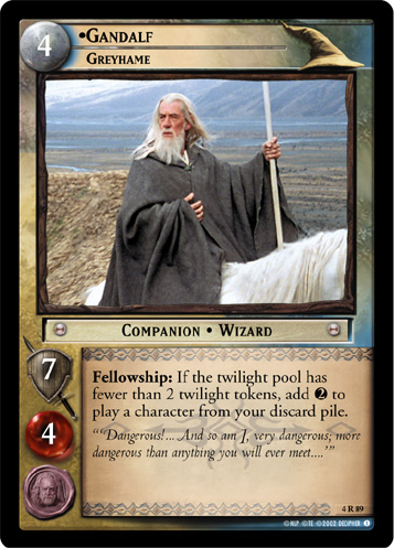 [Poor Condition] 4R89 - Gandalf, Greyhame - Click Image to Close