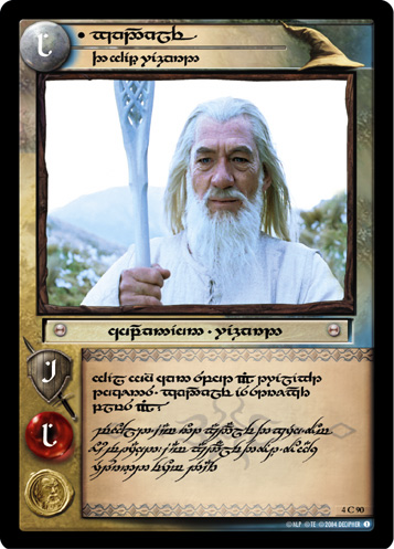 4C90T - Gandalf, The White Wizard (Tengwar) - Click Image to Close