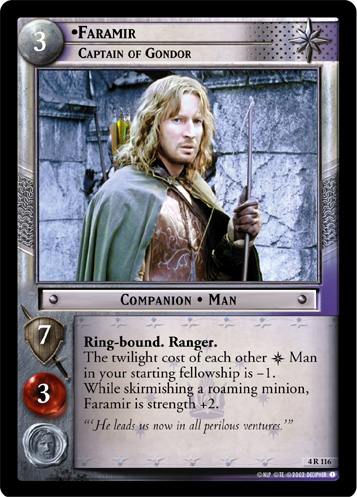 [Poor Condition] 4R116 - Faramir, Captain of Gondor - Click Image to Close