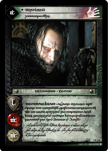 4R154T - Grima, Wormtongue (Tengwar) - Click Image to Close