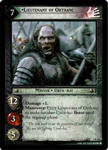 [Poor Condition] 4R158 - Lieutenant of Orthanc - Click Image to Close