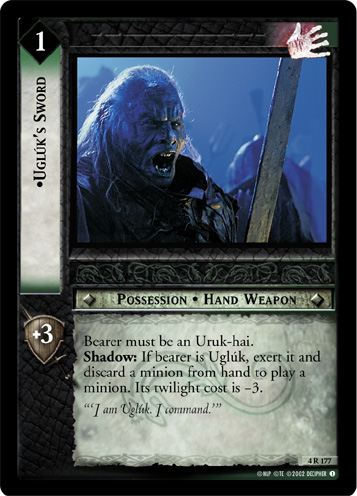 FOIL 4R177 - Ugluk's Sword - Click Image to Close