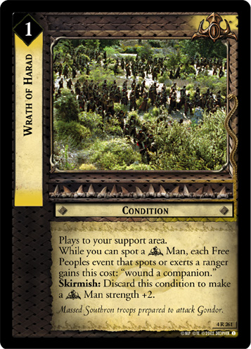 [Poor Condition] 4R261 - Wrath of Harad - Click Image to Close