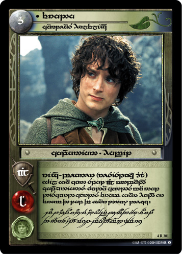 4R301T - Frodo, Courteous Halfling (Tengwar) - Click Image to Close