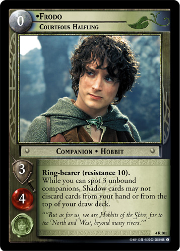 [Poor Condition] 4R301 - Frodo, Courteous Halfling - Click Image to Close