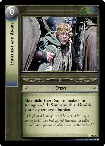 FOIL 4R307 - Impatient and Angry - Click Image to Close