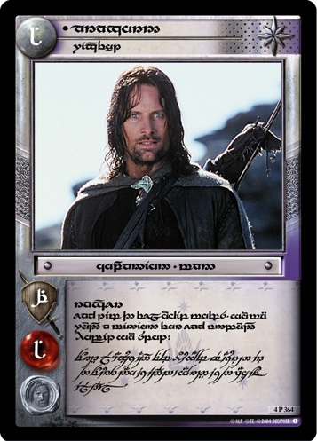 4P364T - Aragorn, Wingfoot (Tengwar) - Click Image to Close