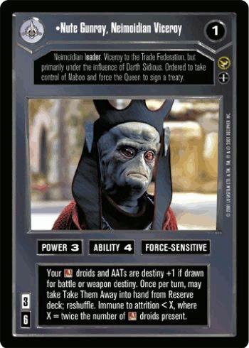 Nute Gunray, Neimoidian Viceroy (AI) - Click Image to Close